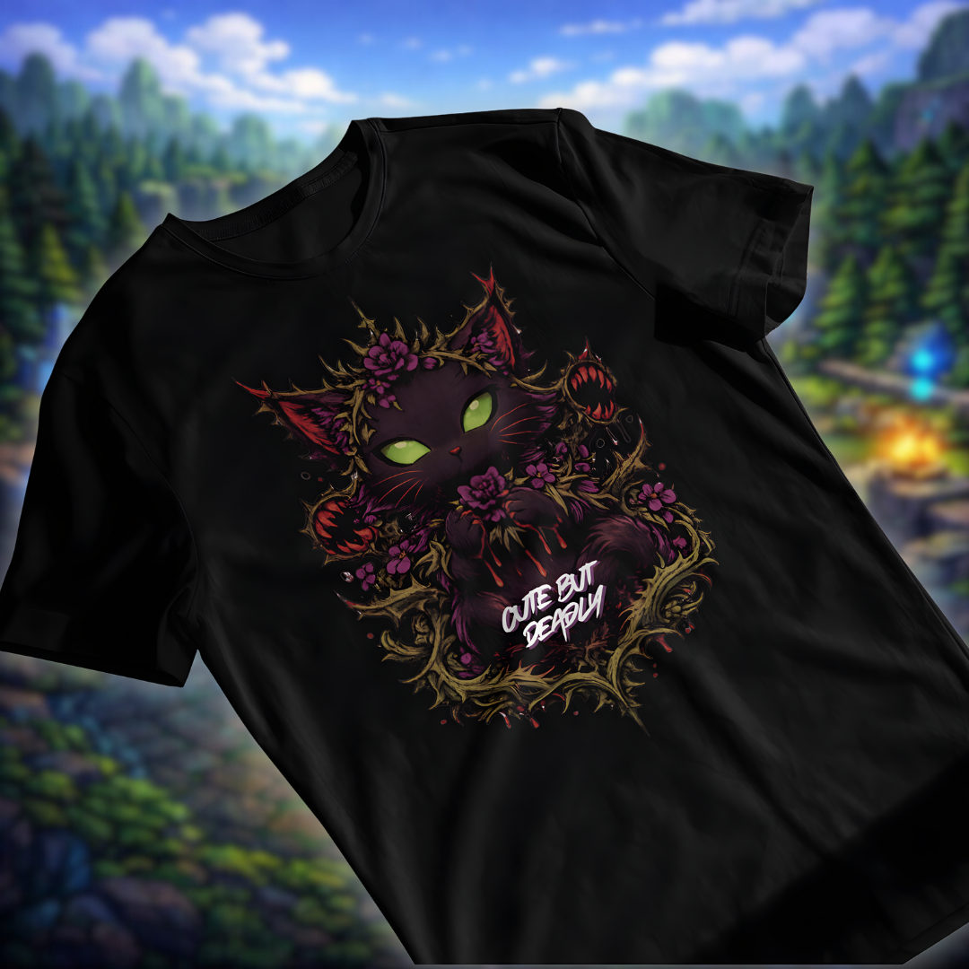 • Camiseta Neko Zyra - Cute but deadly •