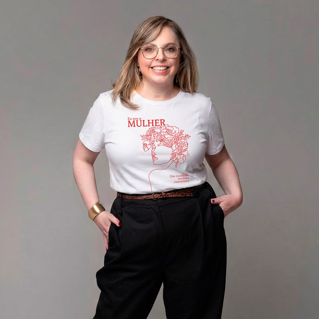 Camiseta Empreendedora Feminina | Eu Sou a Mulher que as Minhas Decisões Constroem – Rede Prosperidade Plena