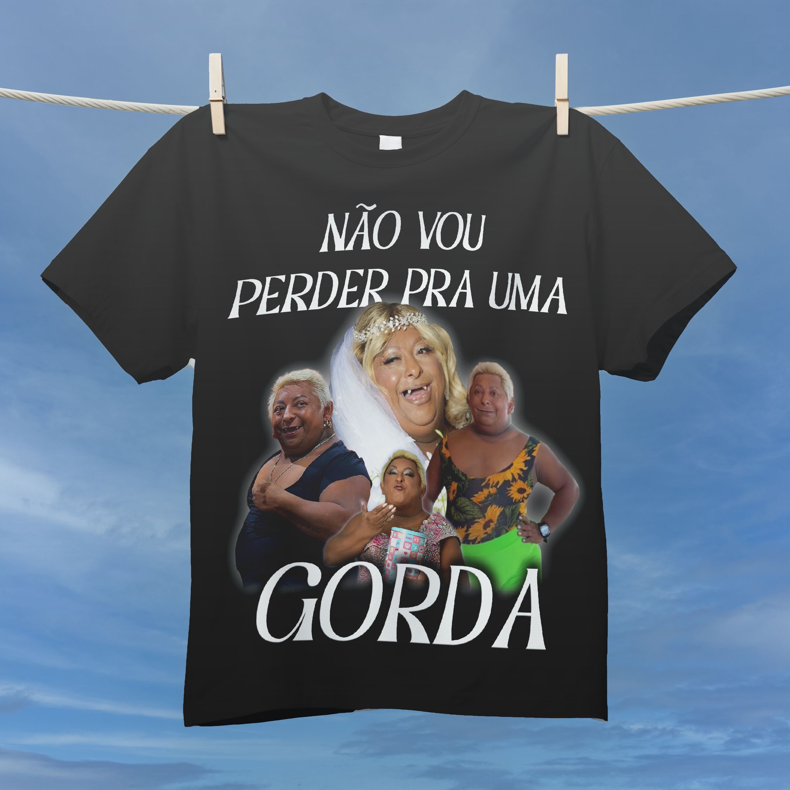 CAMISETA PATIXA-NÃO VOU PERDER PRA UMA GORDA