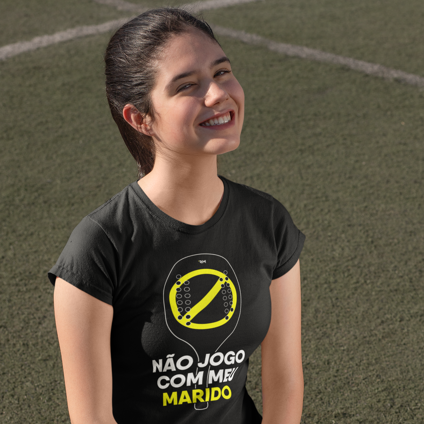 Camiseta Baby Long - Não jogo com meu marido