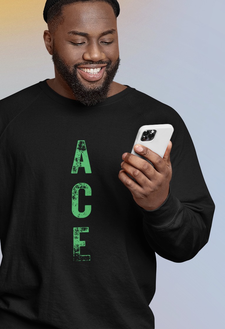 Moletom Fechado ACE - Escrito Green 