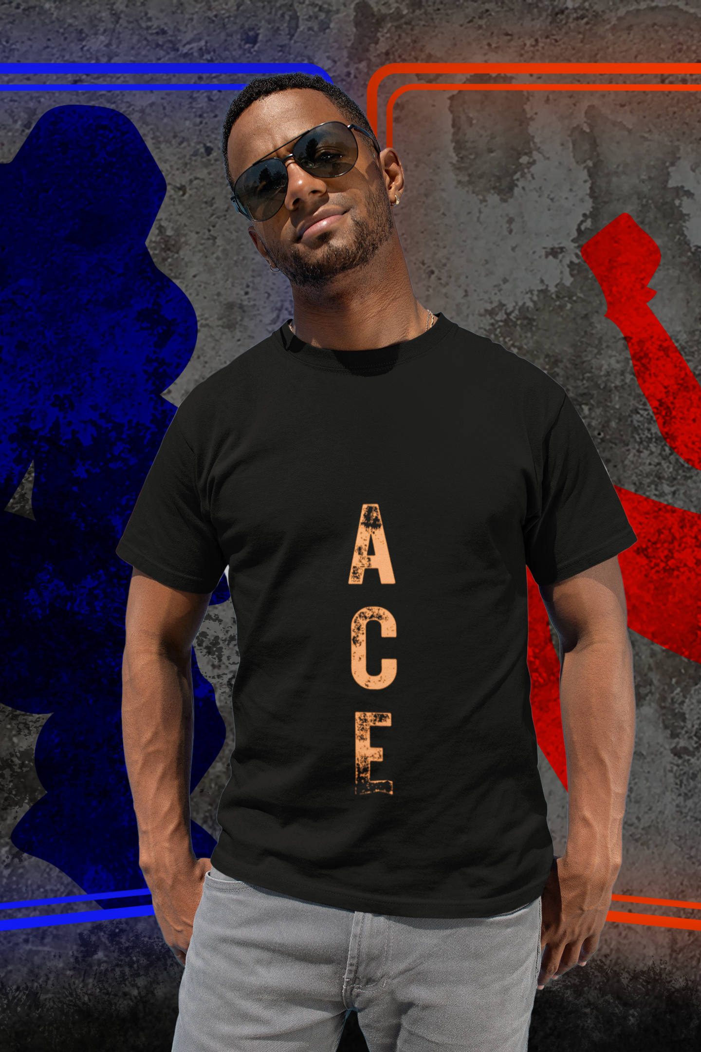 Nome do produto: Camiseta ACE - Escrito Orange