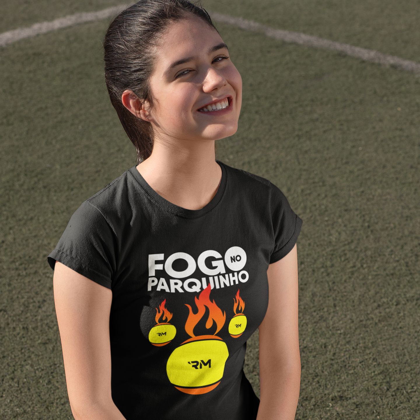 Camiseta Baby Long - Fogo no parquinho