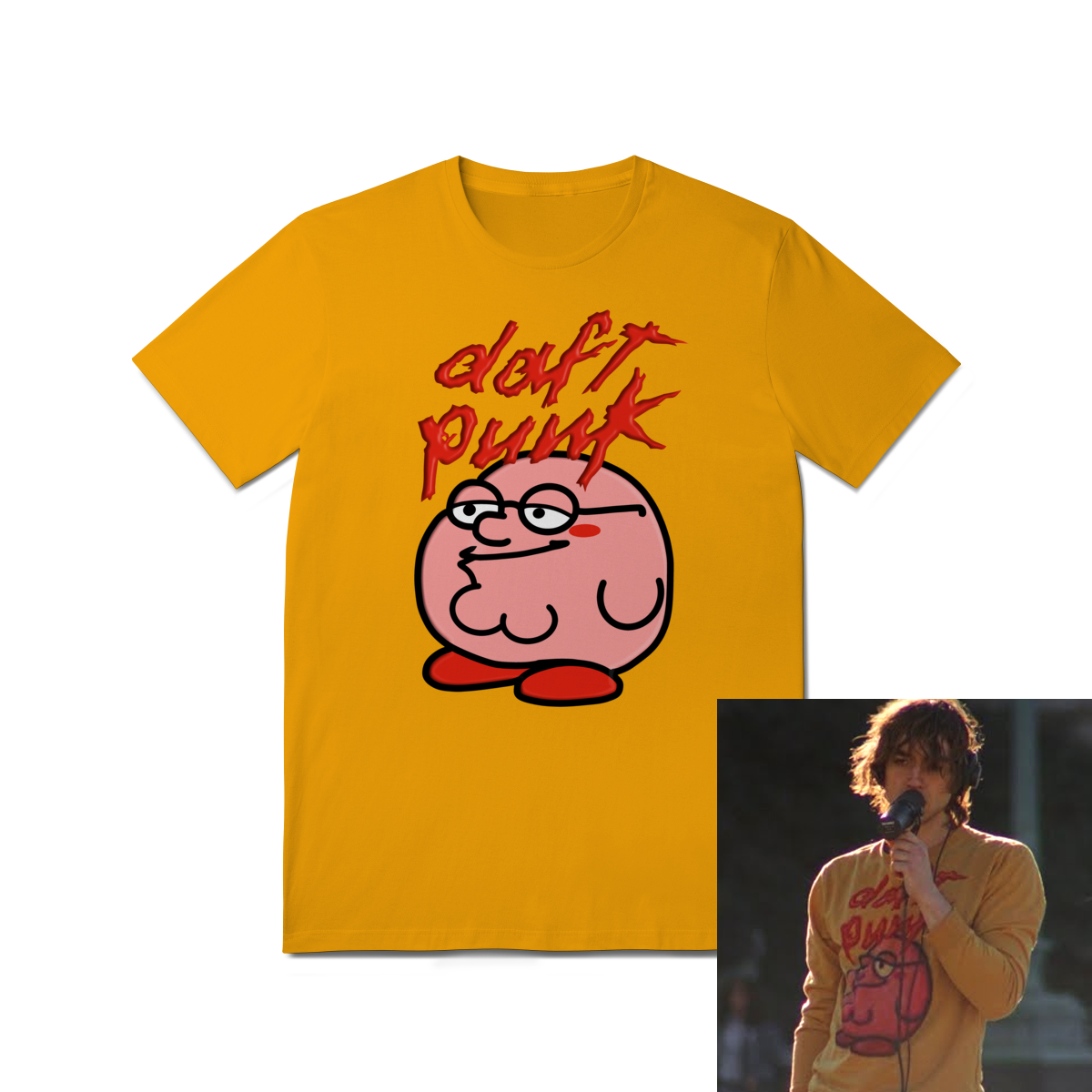 T-Shirt Quality DAFT PUNK em Moon Pix