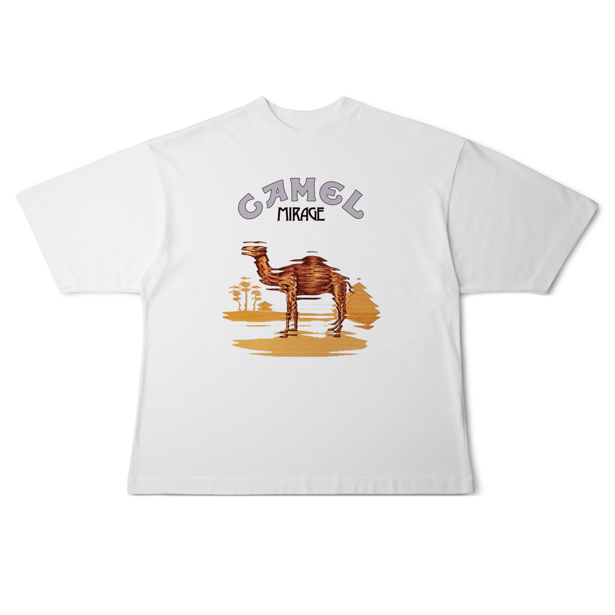 Camiseta Oversized [Oversized] CAMEL / MIRAGE R$169,90 em Moon Pix