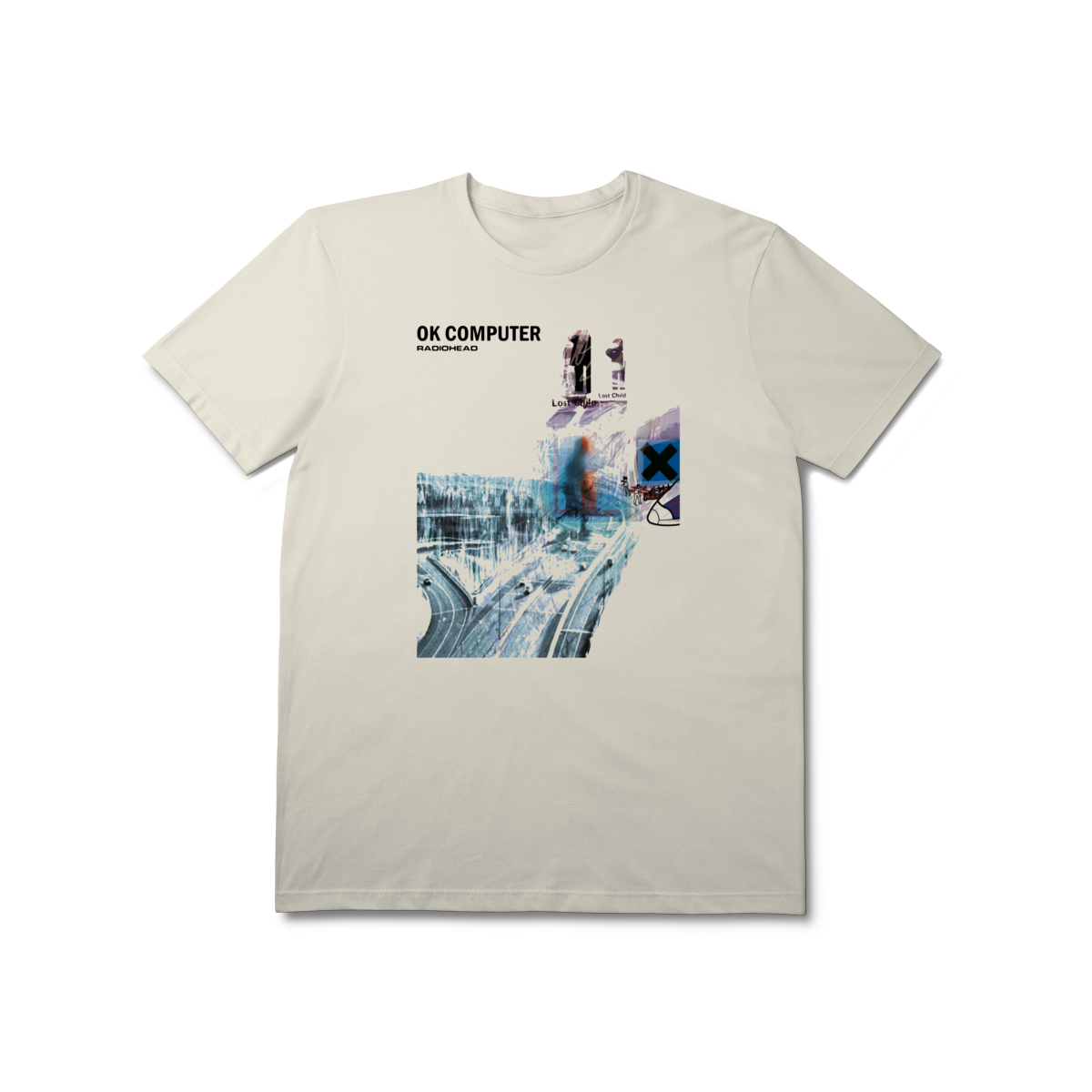 【状態悪】RADIOHEAD OK computer Tシャツ Mサイズ T-Shirt Prime [Premium] RADIOHEAD / OK COMPUTER em Moon Pix