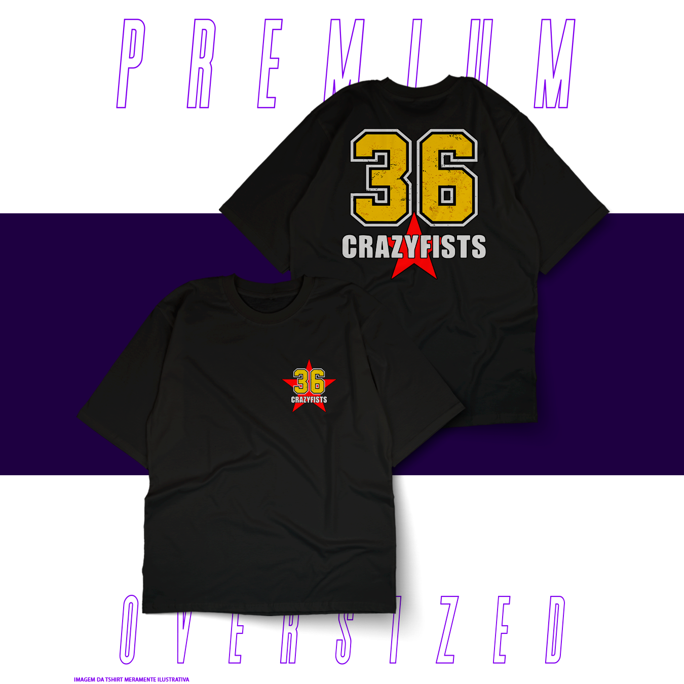 Oversized Unissex - 36 Crazyfists