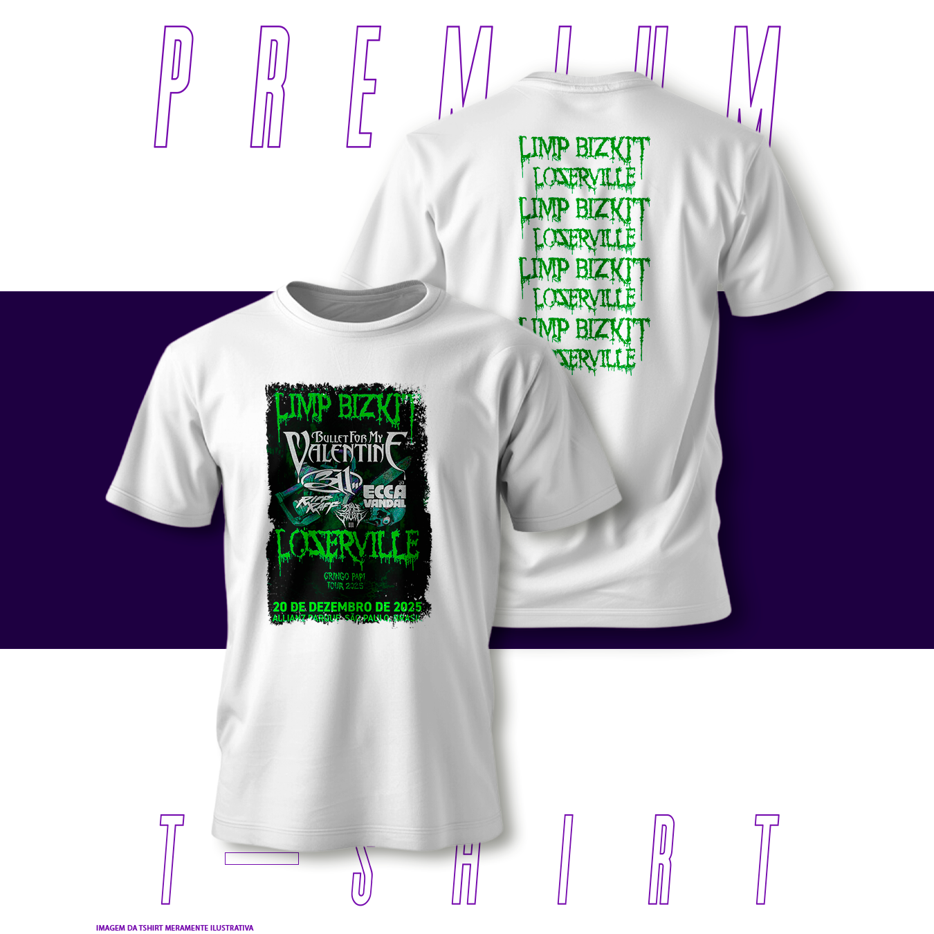 Camiseta Premium - LimpBizkit Lozerville Tour 2025