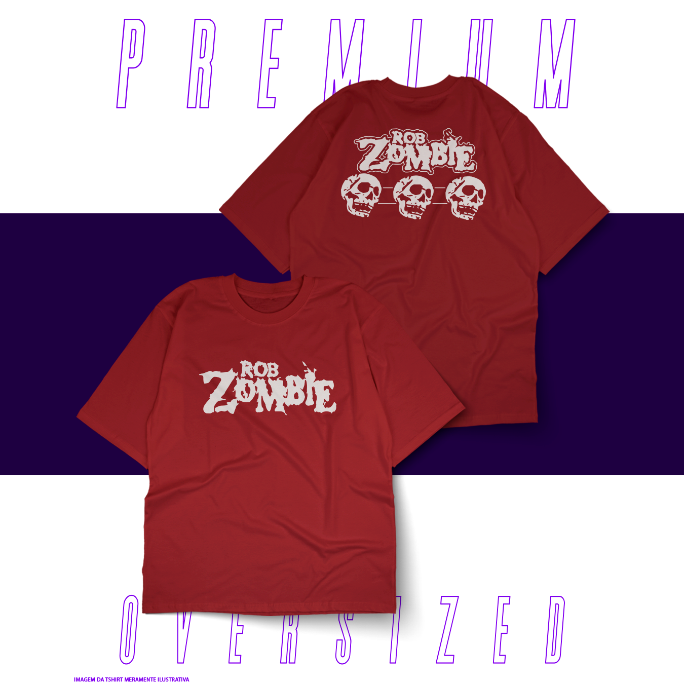 Oversized Unissex - Rob Zombie