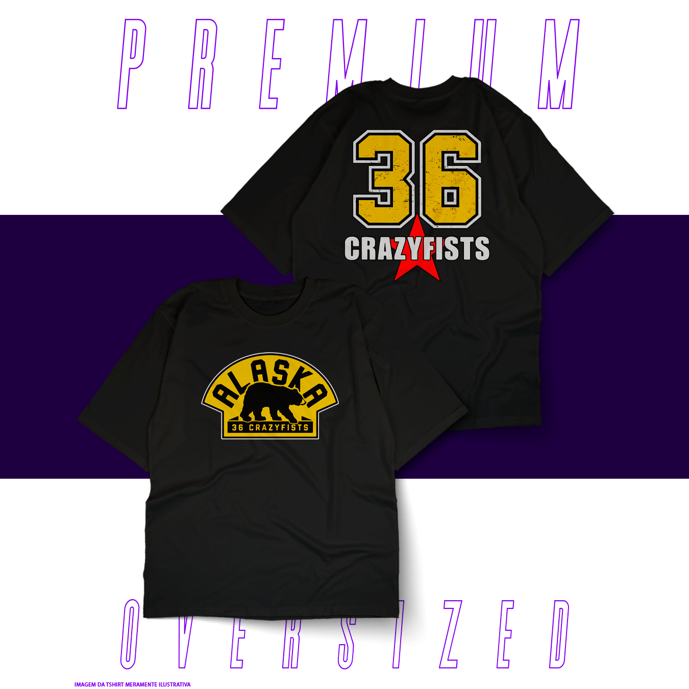 Oversized Unissex - 36 Crazyfists