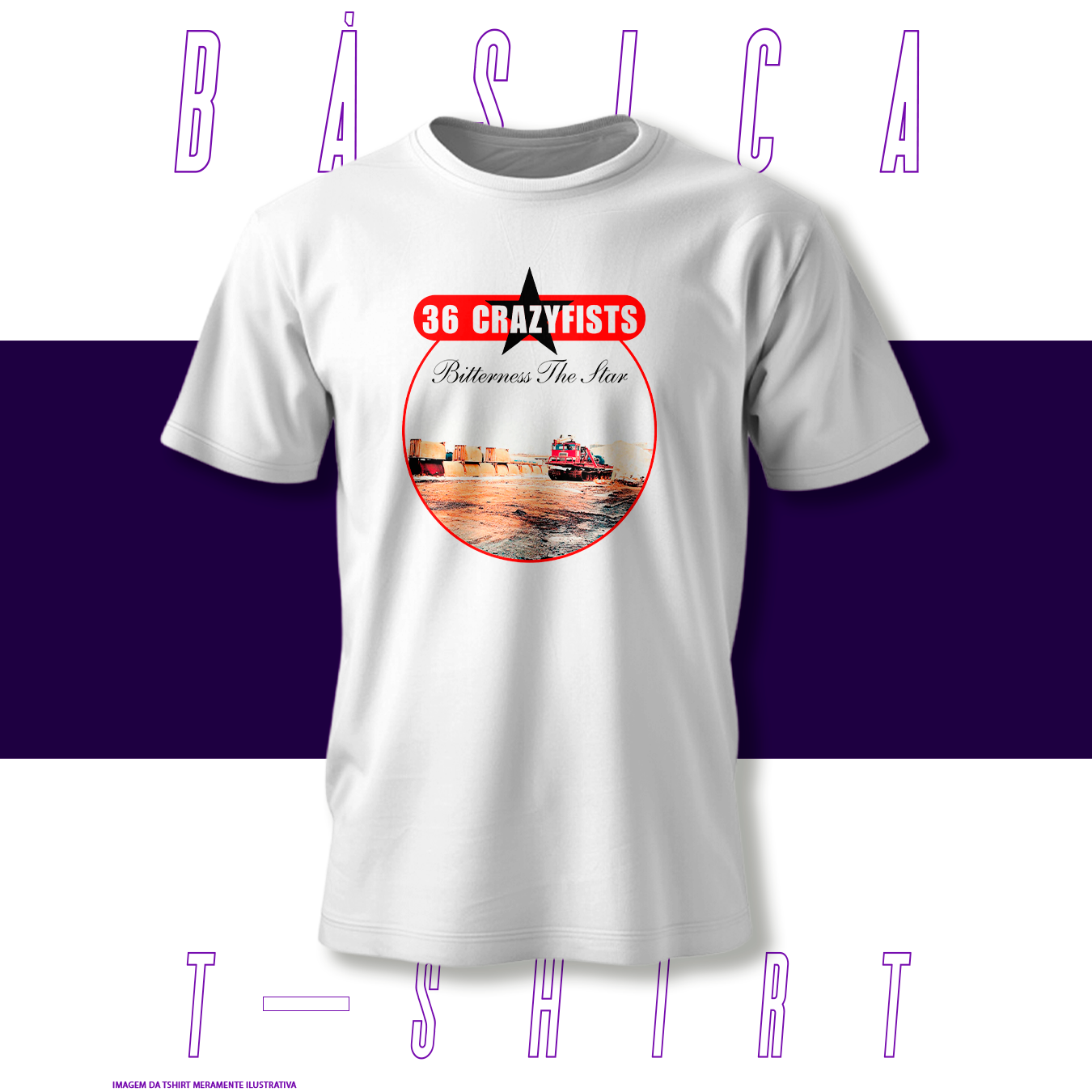 Camiseta Básica - 36 Crazyfists