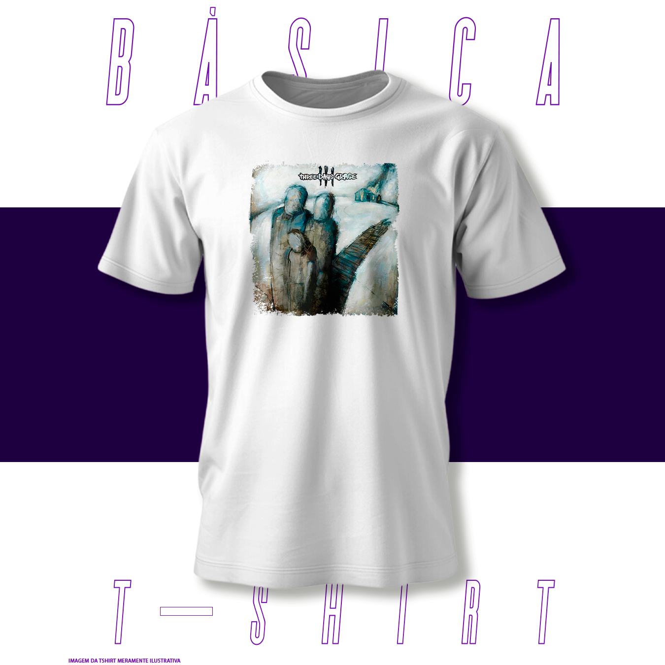 Camiseta Básica - Three Days Grace