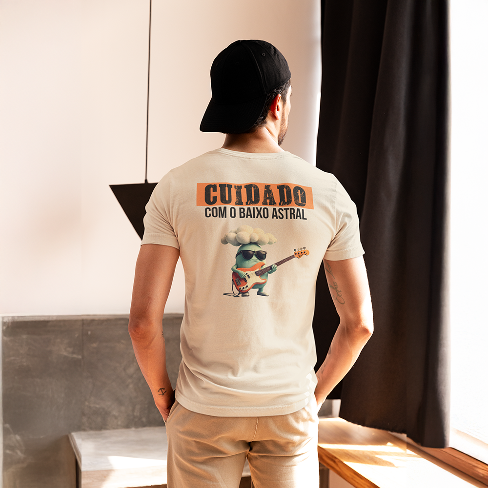 Camiseta Prime - Cuidado com o Baixo Astral (Back)