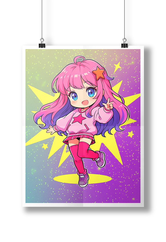 Nome do produto  Poster Cindy Chibi