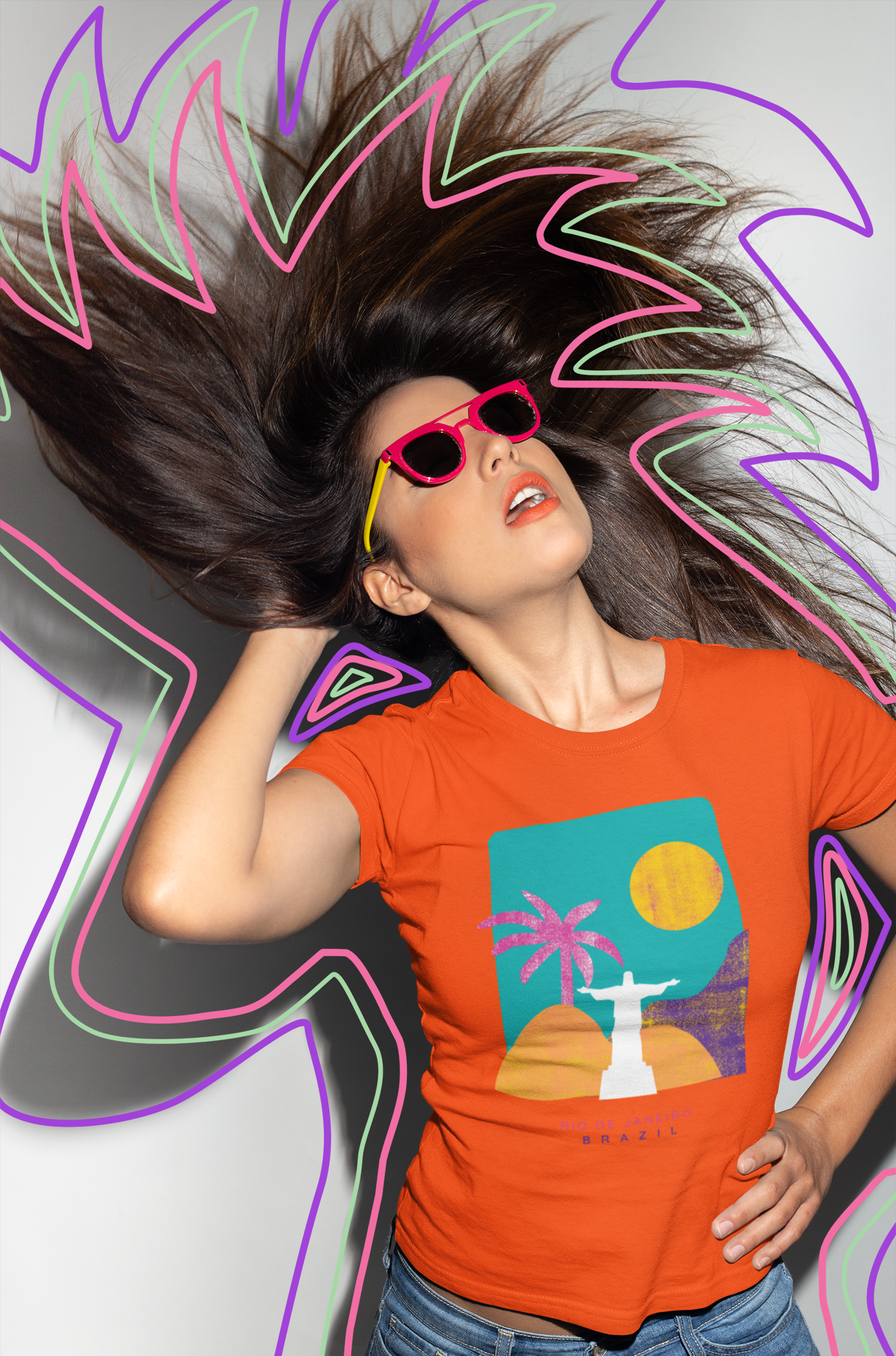 Camiseta Baby Long Rio de Janeiro