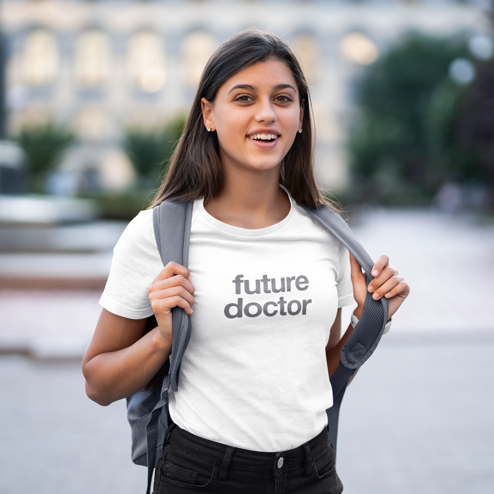 Camiseta Feminina Future Doctor (Branca)
