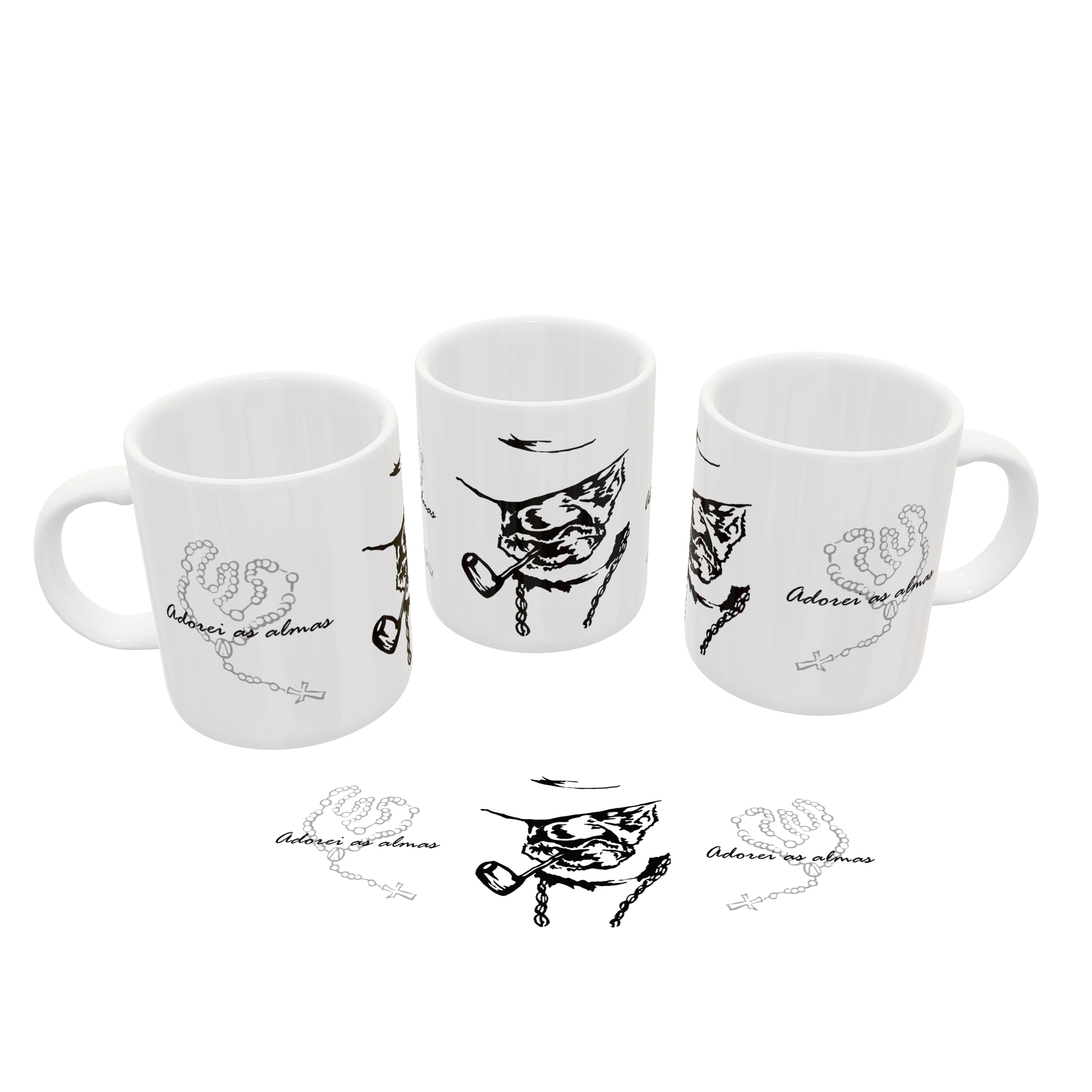 Caneca Adorei as Almas - Preto Velho